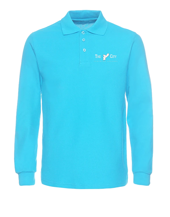 The City Clothing Apparel Men's Bold Long sleeve Polo shirt