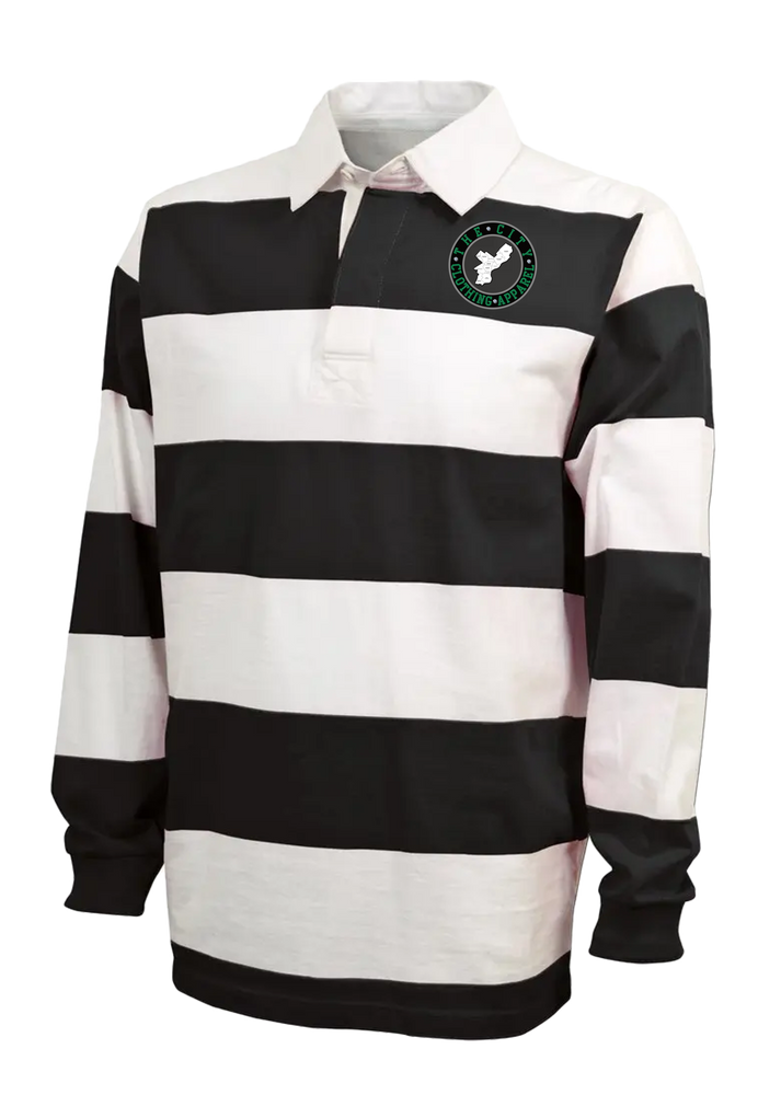 The City Clothing Apparel Bolted down Striped Polo shirt