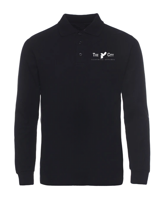 The City Clothing Apparel Men's Bold Long sleeve Polo shirt