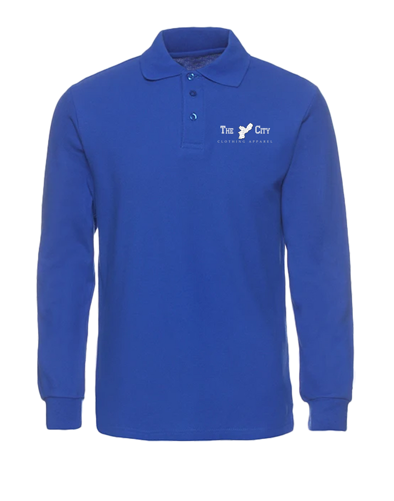 The City Clothing Apparel Men's Bold Long sleeve Polo shirt