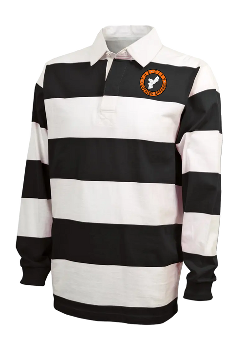 The City Clothing Apparel Bolted down Striped Polo shirt