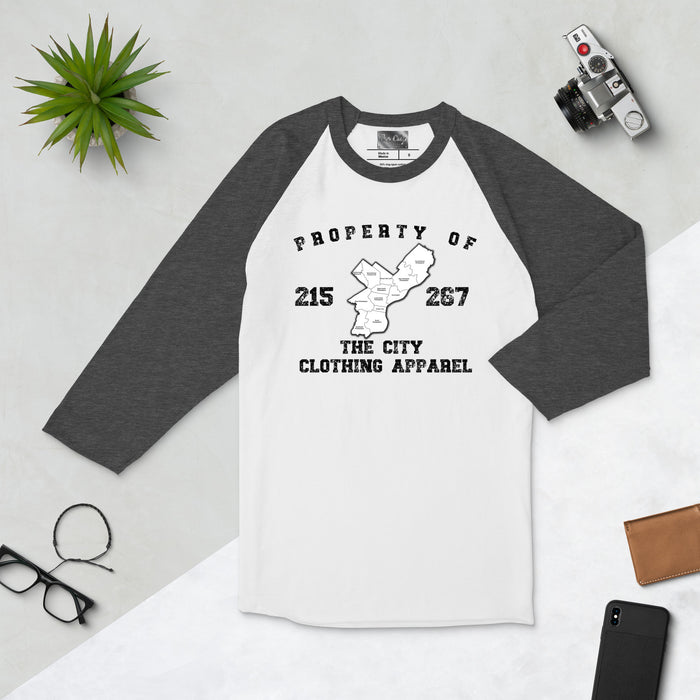 The City Clothing Apparel 3/4 sleeve raglan shirt