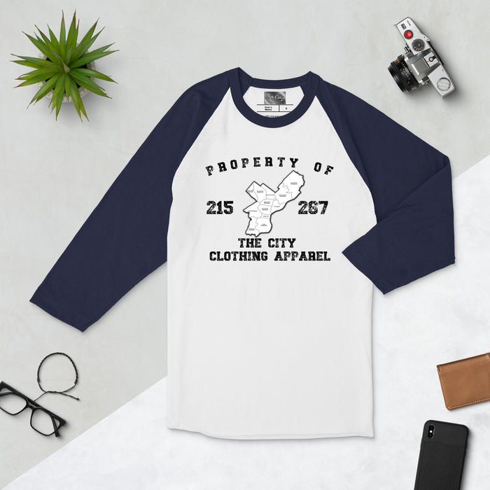 The City Clothing Apparel 3/4 sleeve raglan shirt