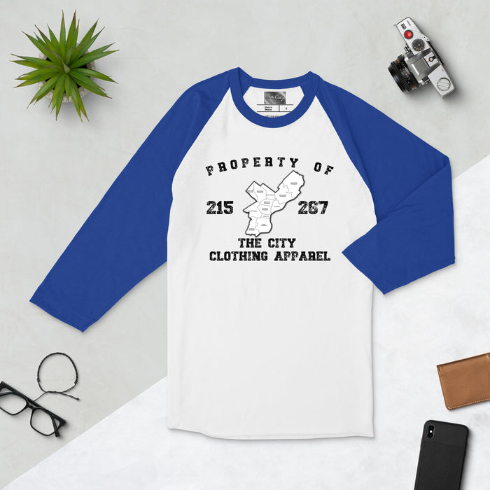 The City Clothing Apparel 3/4 sleeve raglan shirt