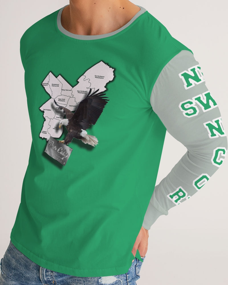 Eagles Kelly Green Men's Long Sleeve Tee