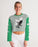 Eagles Kelly Green Women's Cropped Sweatshirt