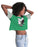 Eagles Kelly Green Women's Lounge Cropped Tee