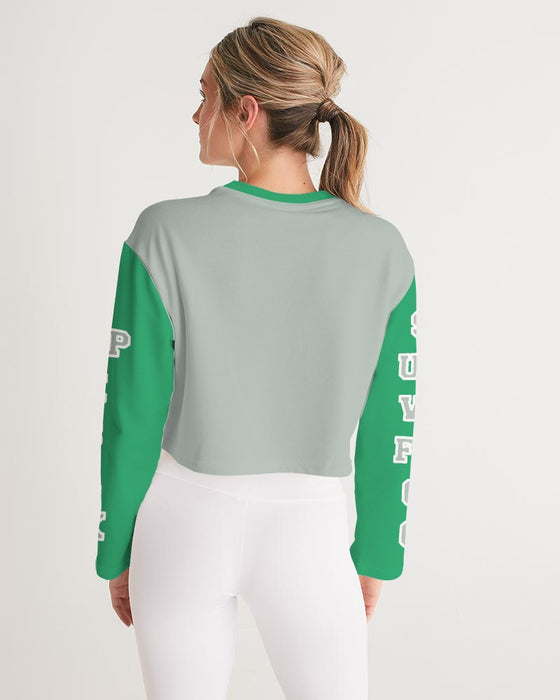 Eagles Kelly Green Women's Cropped Sweatshirt