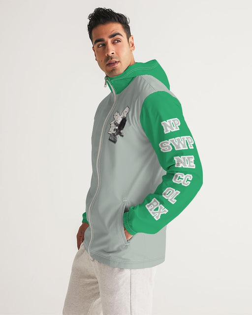 Eagles Kelly Green Men's Windbreaker