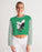 Eagles Kelly Green Women's Cropped Sweatshirt