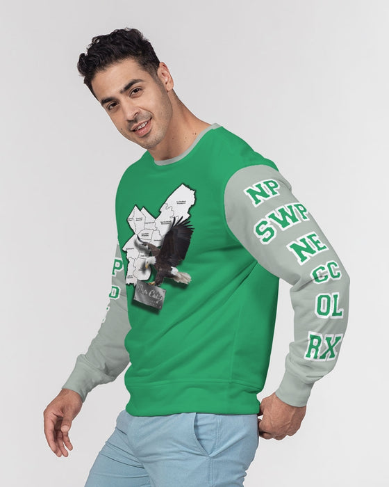 Eagles Kelly Green Men's Classic French Terry Crewneck Pullover