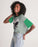 Eagles Kelly Green Women's Lounge Cropped Tee