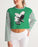 Eagles Kelly Green Women's Cropped Sweatshirt