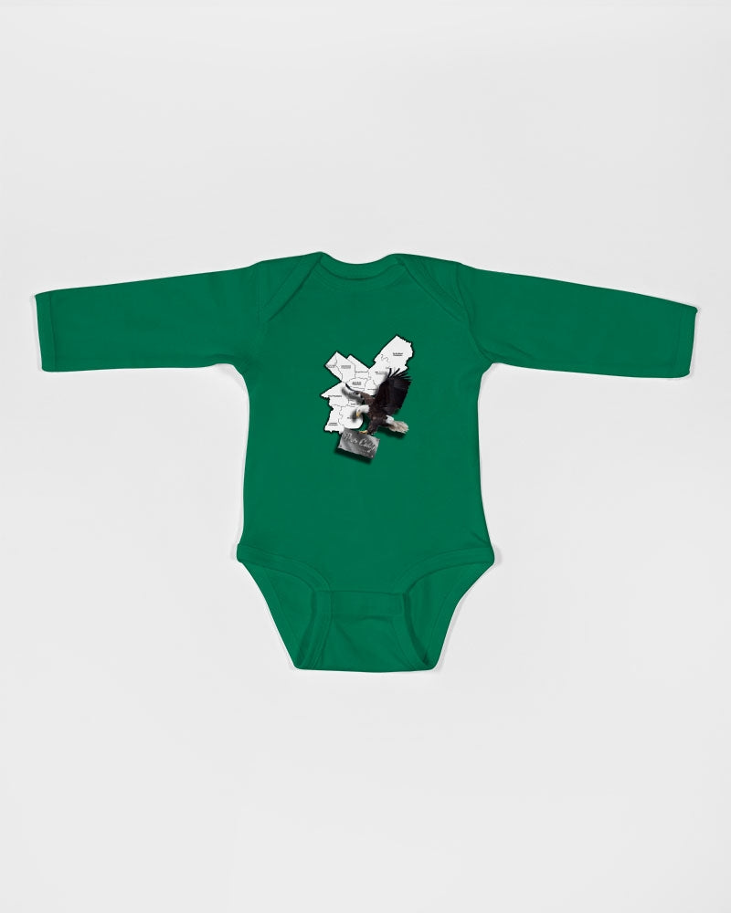 Eagles Kelly Green Infant Long Sleeve Baby Bodysuit