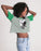 Eagles Kelly Green Women's Lounge Cropped Tee